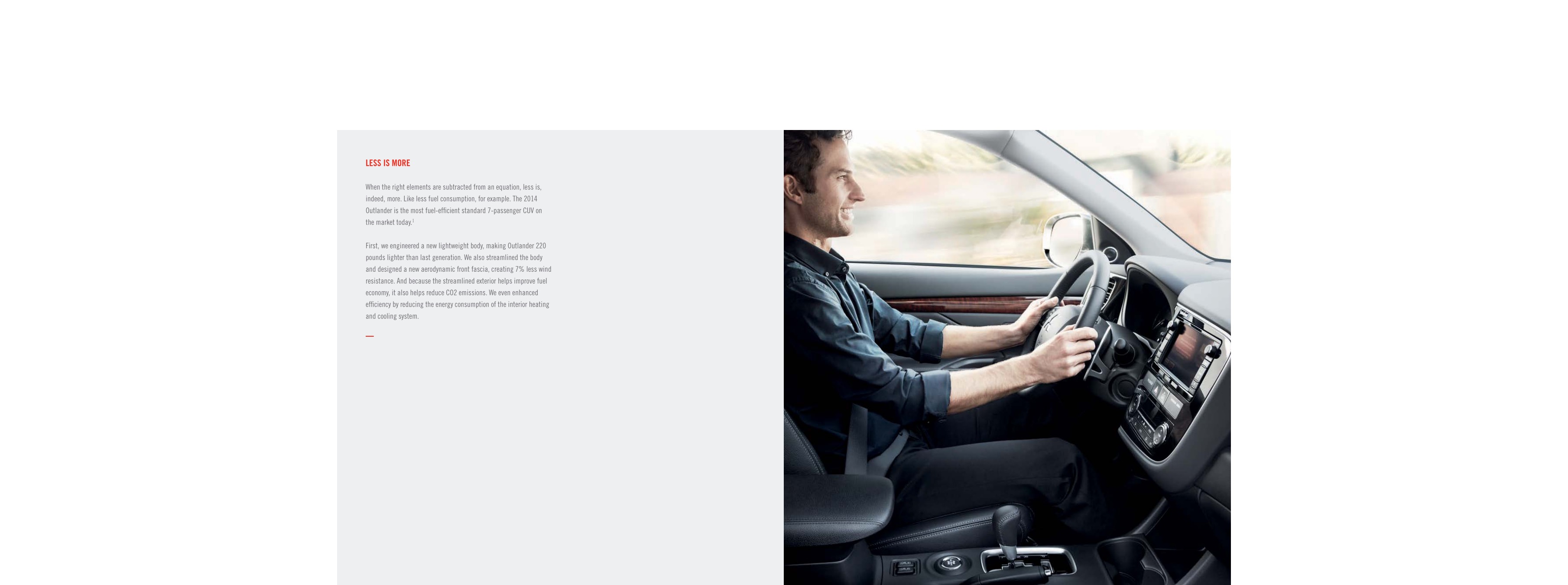 2014 Mitsubishi Outlander Brochure Page 3